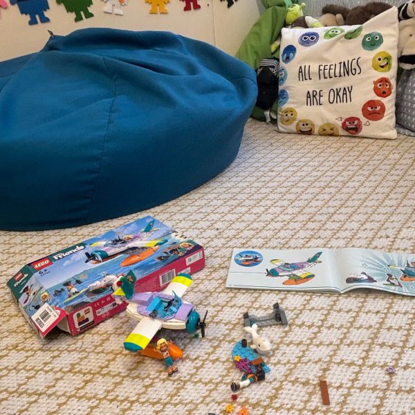 CYP Therapy room with lego on mat