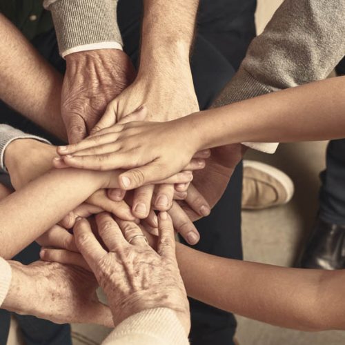 all hands in